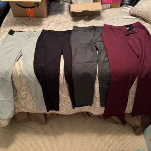 Simply Vera and Nine West Trousers - Gray, Black, Dark Gray, Burgundy